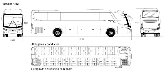 Dimensiones Paradisso 1200
